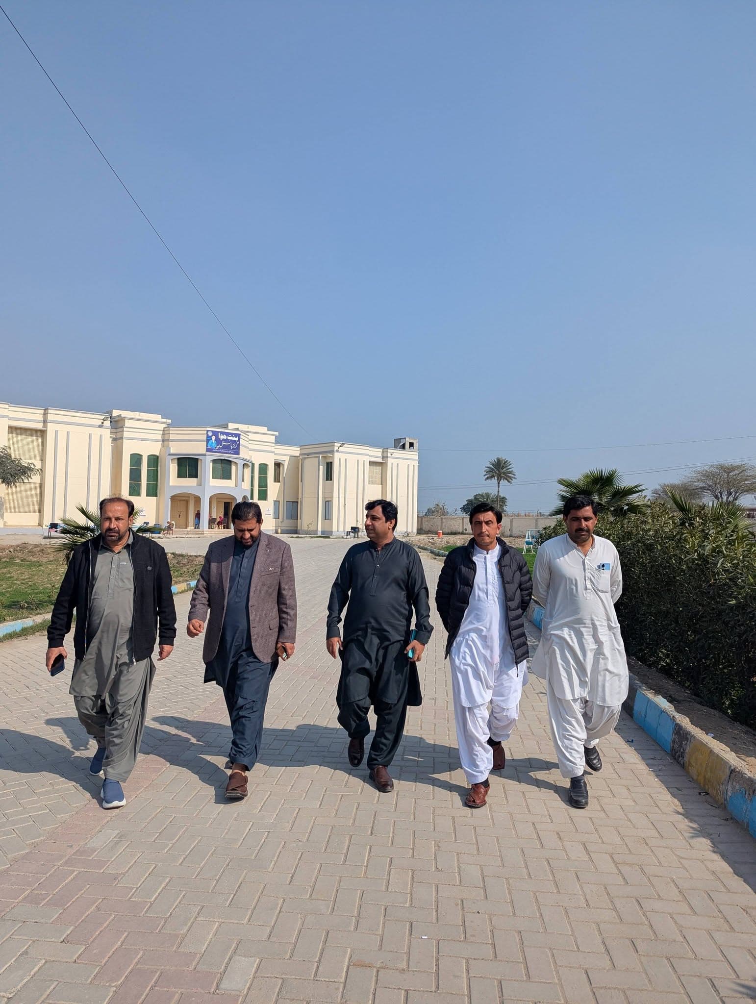 RIAHS campus walkway and academic building